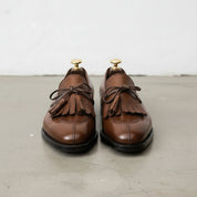 Men's Brown Fringe Leather Tassel Loafers