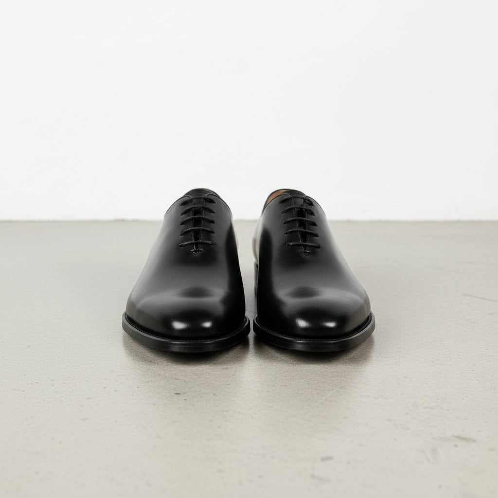 Men's Black Leather Oxfords