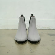 Men's Light Gray Suede Chelsea Boots