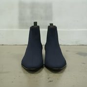 Men's Navy Blue Suede Chelsea Boots