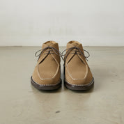 Men's Tan Apron-Toe Suede Chukka Boots