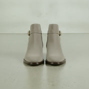 Men's Light Gray Plain-Toe Suede Jodhpur Boots