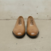 Men's Tan Plain-Toe Leather Oxfords — Norton