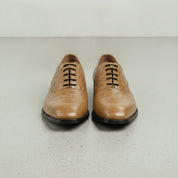 Men's Tan Alligator-Embossed Leather Oxfords — Kimpton