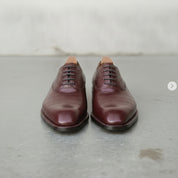 Handmade Men's Burgundy Alligator Texture Oxford Shoes — Copley