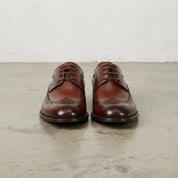 Men's Brown Wingtip Leather Brogue Derby — Bathwick