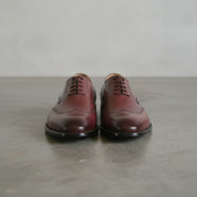 Men's Burgundy Cap-Toe Leather Oxfords — Edenwood