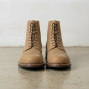 Men's Tan Cap-Toe Nubuck Leather Ankle Boots — Laverton