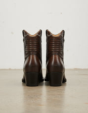 Full-Grain Calf Leather Women's Western Cowboy Boots - back-view