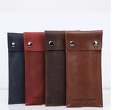 Genuine Leather Portable Single Watch Case