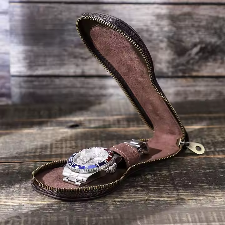 Genuine Leather Single Watch Protective Case