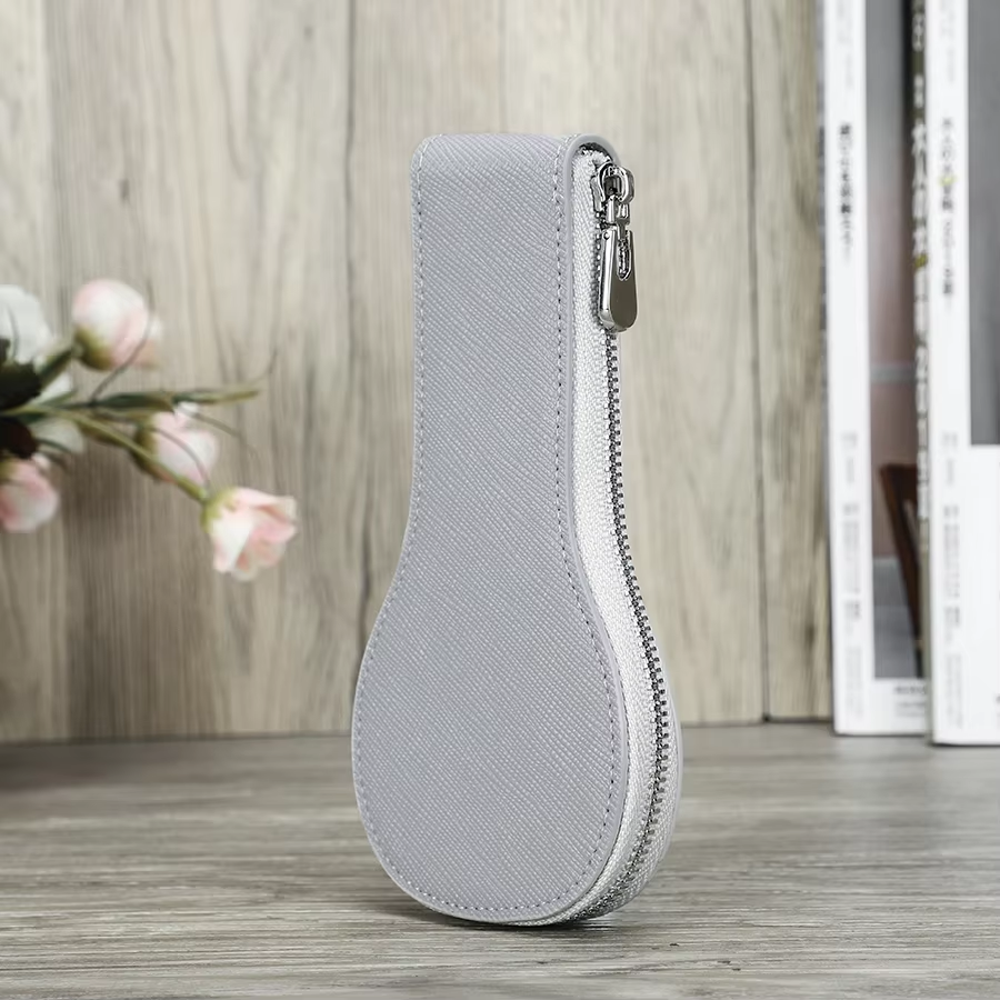 Genuine Leather Zipper Watch Pocket Organizer