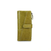 Genuine Leather Long Clutch Card & Coin Slots Wallet