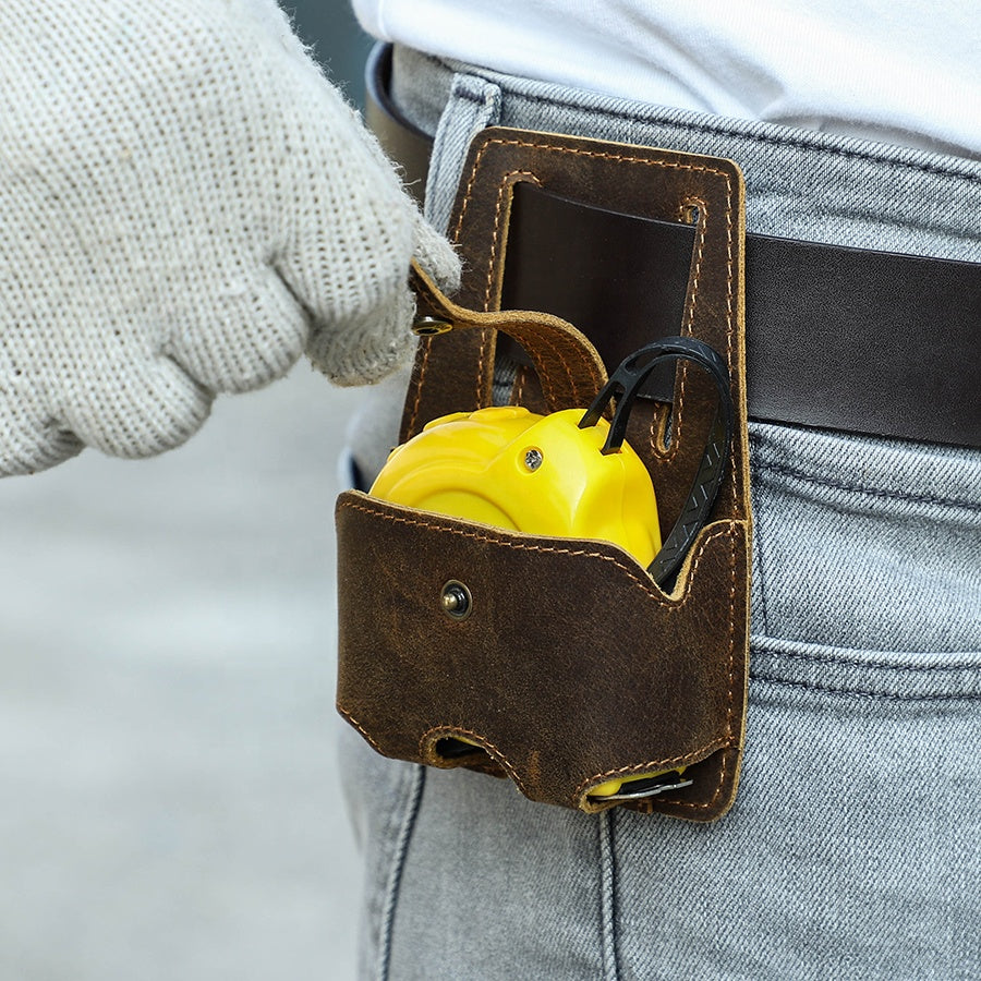 Handcrafted Leather Utility Holster with Belt Loop