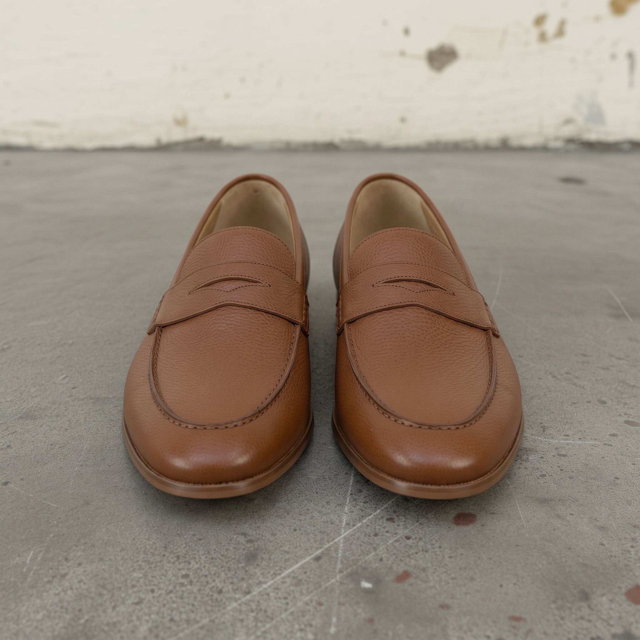Handcrafted Men's Brown Leather Penny Loafers — Finsbury