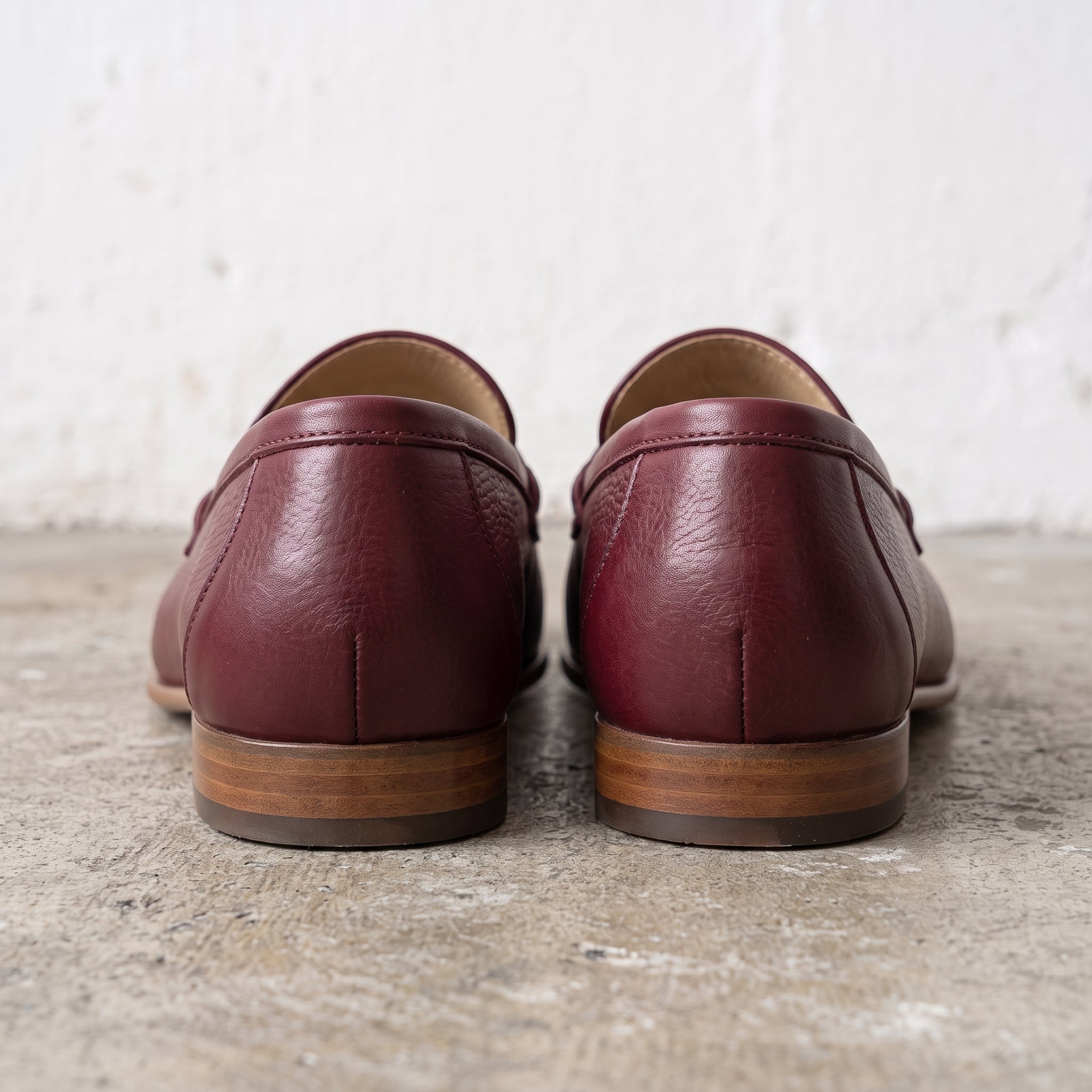 Handcrafted Men's Burgundy Leather Moccasin Loafers — Finsbury