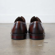 Handcrafted Men's Cow Leather Dress Shoes - back-view
