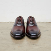 Handcrafted Men's Cow Leather Dress Shoes - front-view