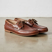 Handcrafted Men's Full Grain Premium Leather Boat Shoes - 3-4-right-view