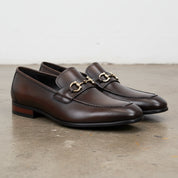 Handcrafted Men's Full Grain Premium Leather Buckle Loafers - 3-4-right-view