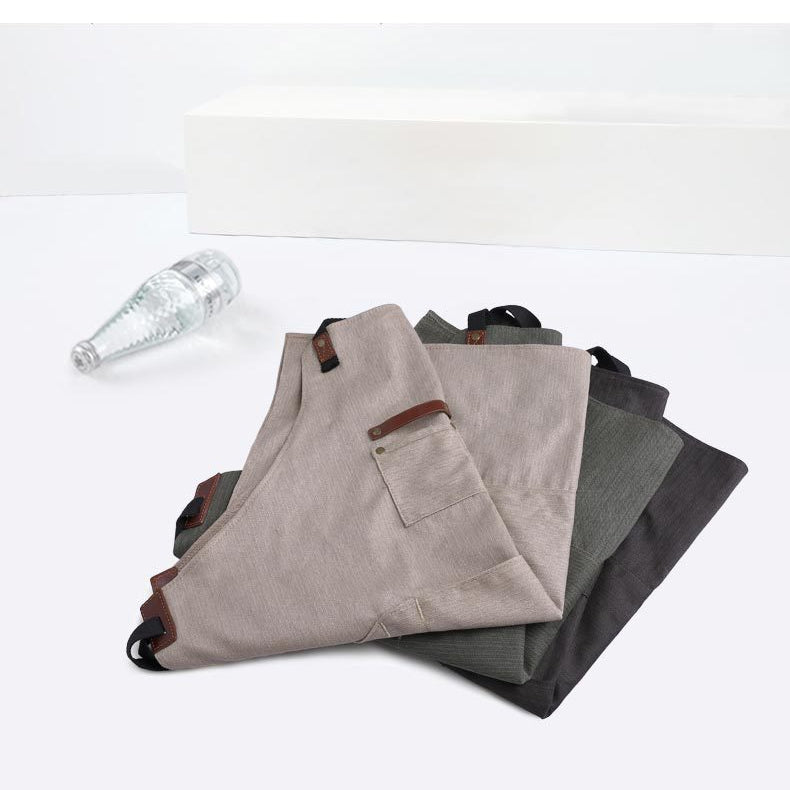 Handmade Adjustable Deep Pocket Canvas Apron for Men & Women