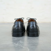 Handmade Brogue Oxford Lace-Up Full-Grain Leather Men’s Dress shoes - back-view