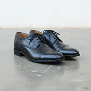 Handmade Brogue Oxford Lace-Up Full-Grain Leather Men’s Dress shoes - front-view