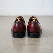 Handmade Men Alligators shoes, Men burgundy crocodile shoes, shoes for men - back-view