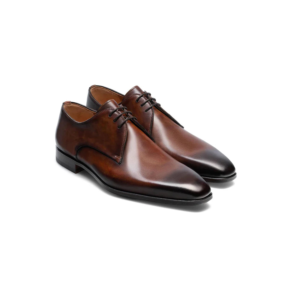 Handmade Men antique brown dress shoes, Men brown leather formal shoes