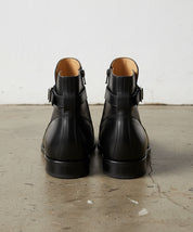 Handmade Men Black Jodhpurs Boot, Black Ankle Boot, Formal Boot