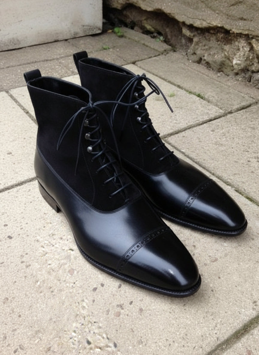 mens black leather lace up dress boots Thursday Boot Company Men's Black Leather Lace-Up Size 13
