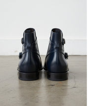 Handmade Men Black leather Jodhpurs boot - back-view