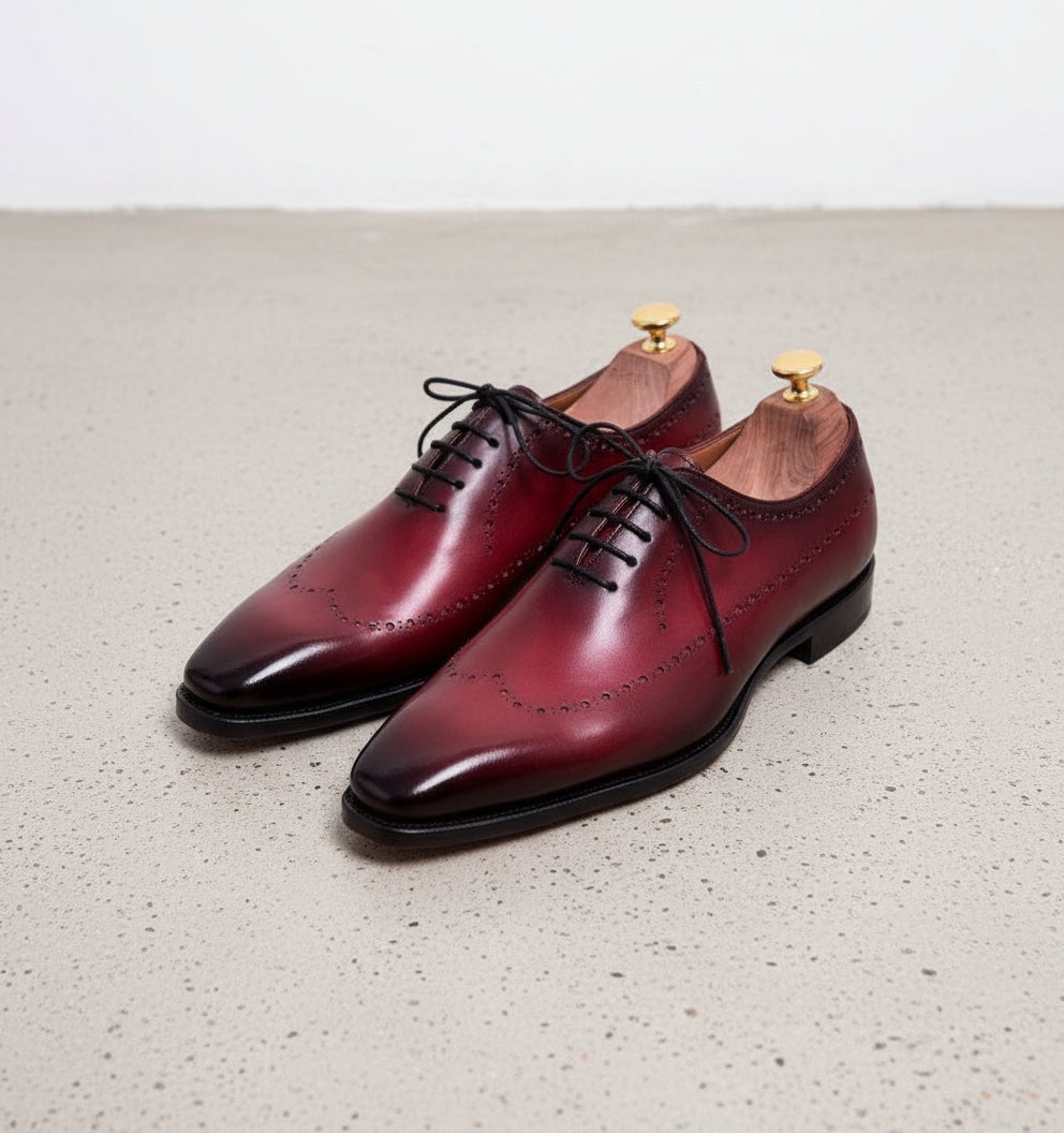 Burgundy Dress Shoes Burgundy Formal Shoes Mens Handmade Men