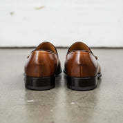 Handmade Men Chaplin tassel loafer in brown, Cowhide Leather Tassel Loafer