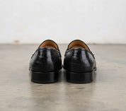 Handmade Men crocodile moccasins loafer, Men Two tone alligators shoes - back-view