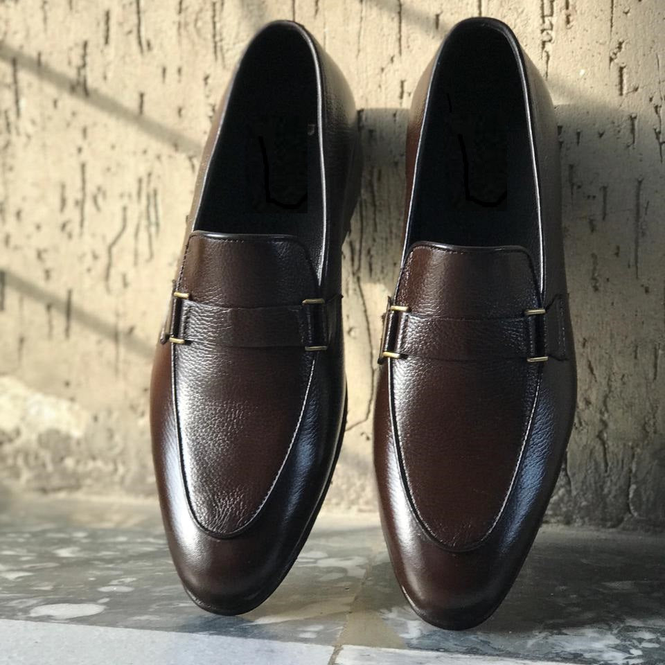 Handmade Men Dark brown leather moccasins Loafer shoes, Men driving shoes