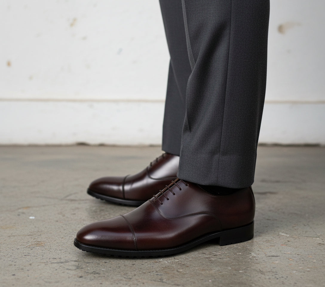 model-wearing-formal-side-view of product