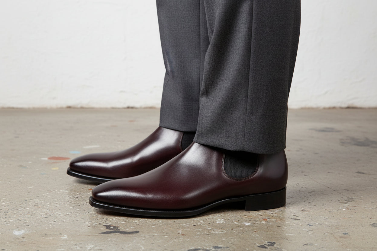 model-wearing-formal-side-view of product