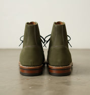 Handmade Men Hunter green Suede Lace up ankle boots, Men green casual boots - back-view