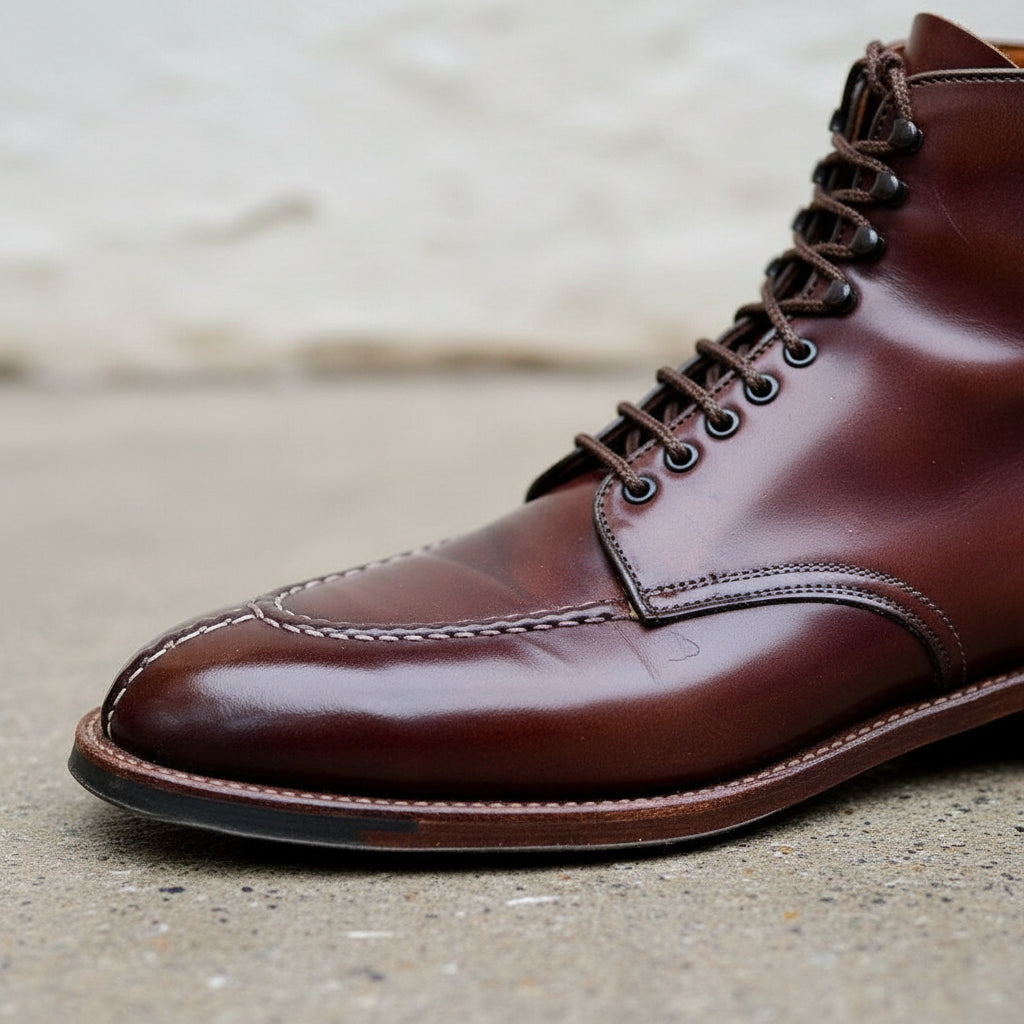 Handmade Maroon Lace-Up Ankle Dress Boots for Men – Rebels Market