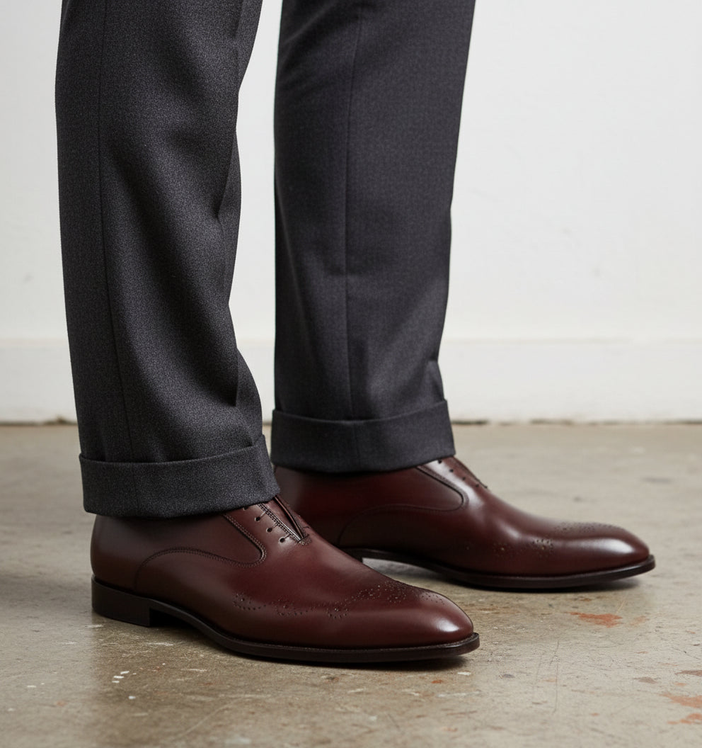 model-wearing-formal-side-view of product