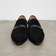 Handmade Men Pointed toe suede Shoes, Men party shoes, Men suede moccassins - front-view