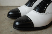 Handmade Men Spectator Shoes, Two Tone Shoes, Formal Shoes