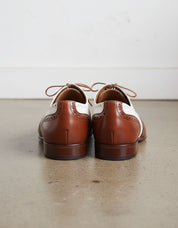 Handmade Men Spectators dress shoes, Men wing tip brogue Casino shoes - back-view