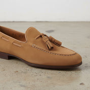 Handmade Men suede beige Shoes, Beige Loafer For mens , Party Suede Shoes