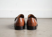 Handmade Men Tan brown Double monk Chukka dress boot, Formal boots for men - back-view