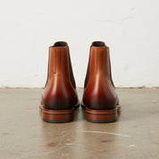 Handmade Men Tan color Calf leather Chelsea dress boot, Men ankle boot