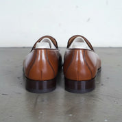 Handmade Men Tan Color Leather Shoes Moccasins Tan Leather Formal Shoes