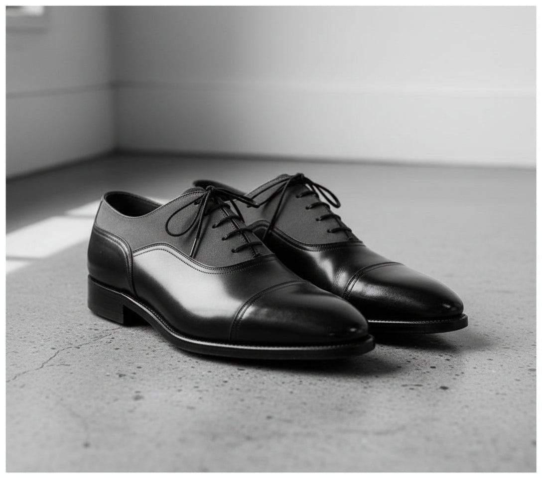 Handmade Men Two Tone Formal Shoes, Designer Dress Shoes, Shoes