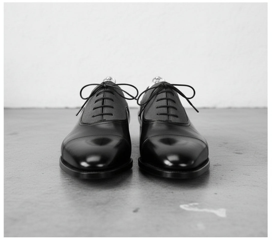 Handmade Men Two Tone Formal Shoes, Designer Dress Shoes, Shoes